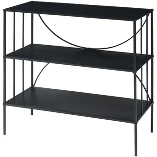 [en.casa] Baarn Konsolentisch 65,5 x 70 x 32 cm schwarz