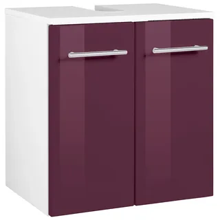 WELLTIME Waschbeckenunterschrank Venedig 50 x 53 cm Lila