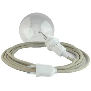 Creative Cables Rc43 5 M Hängeleuchte Für Lampenschirm - Taupe / White - One Size