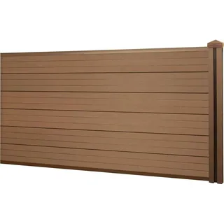 Mendler Windschutz 1,88m braun WPC