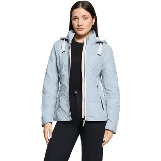 Outdoorjacke GIL BRET, Damen, Gr. 48, blau (arona), Web, Obermaterial: 100% Polyester, Strukturmuster, unifarben, regular fit normal, gerader Abschluss, Jacken Outdoorjacke, mit Strukturmuster