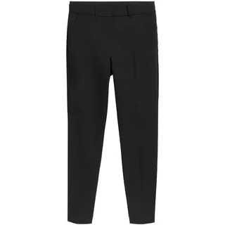 Tom Tailor Damen Mia Slim Hose, schwarz, Uni, Gr. 34/30