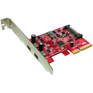 ROLINE PCI-Express-Karte, USB 3.2 Gen 2, 2x USB-C