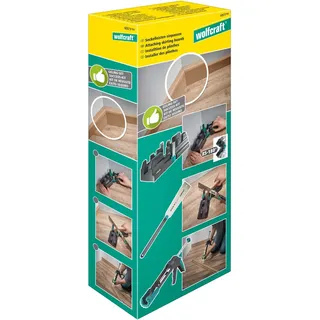 wolfcraft Montage-Set für Sockelleisten