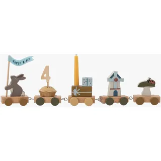 Bloomingville Kerzenständer Alfi MDF Braun/Multicolor