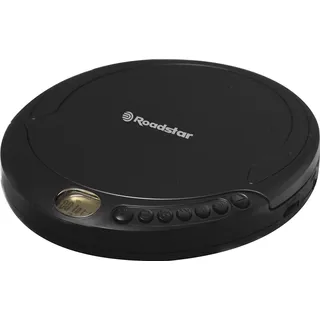 Roadstar tragbarer CD-Player mit Antishock und Autoresume, inkl. Ohrhörer (Wiederaufladbar, Programmierbar, Zufällige Wiedergabe, Titel wiederholen)