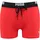 Badehose PUMA SWIM MEN LOGO TRUNKS elastischer Logobund mit integriertem Kordelzug rot