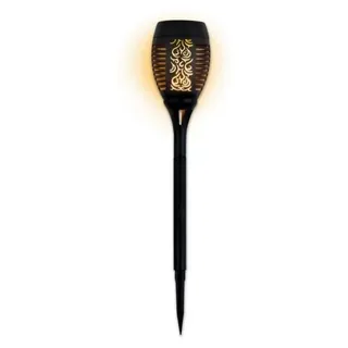 EASYmaxx Solar-Fackel 1,2V schwarz mit LED-Flammeneffekt - Schwarz