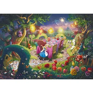 Schmidt Spiele 57398 Thomas Kinkade: Disney Mad Hatter’s Tea Party 6000 Teile