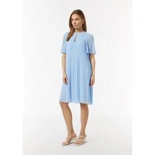 Comma, Midikleid Plissee Blau 34