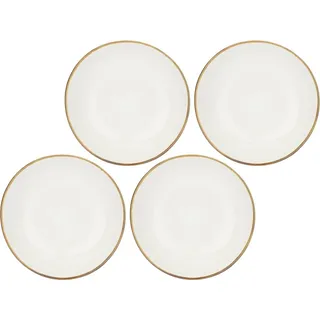 Rose&Tulipani 4er-Set Suppenteller 21 cm R134000002Z - Creme