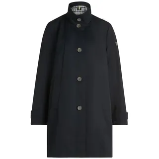 Sommerjacke BETTY BARCLAY "Sommerjacke mit Kragen", Damen, Gr. 38, blau (dunkelblau), Obermaterial: 62% Baumwolle CO. 38% Polyamid PA., Jacken Sommerjacke