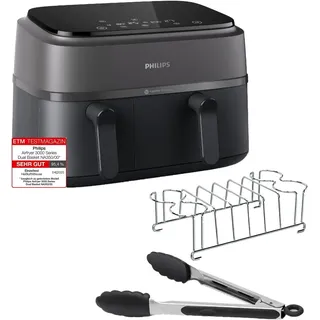 3000 Series Dual Basket Airfryer Dual Basket Airfryer NA350/03 inkl. Frühstücks-Kit
