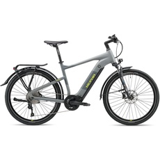 HEPHA E-Bike Trekking 7 Ultra, 100Nm Mittelmotor Elektrofahrrad, 708Wh Akku (bis zu 200Km), Smart APP, 10-Gang, Federgabel 63mm, 27.5 Zoll(Highstep, Dark Grey, M-49cm)