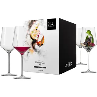 EISCH 4 Rotweingläser 518/2 im Geschenkkarton SKY SENSISPLUS 25185020 - Transparent