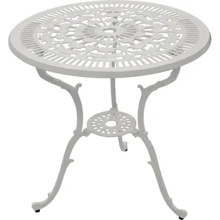 DEGAMO Bistrotisch Ø 70 x 70 cm Weiß