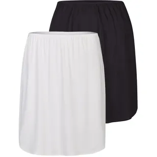 Nina Von C. Unterrock "2er Pack Halbrock Länge 50 cm Elegance", weiß, schwarz