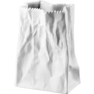 Rosenthal Do not Litter Tütenvase Weiss matt 14 cm