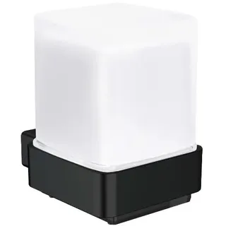 emco Loft Seifenspender automatisch mit Handsensor zur Wandmontage in Schwarz | Elektrischer Flüssigseifenspender mit Akku für Bad & Gäste WC