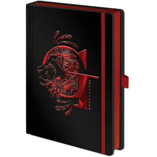 Pyramid Europe GmbH HARRY POTTER Notizbuch (Gryffindor Design) A5 Notizbuch und Journal mit Glanzprägung - Offizielles Merchandise