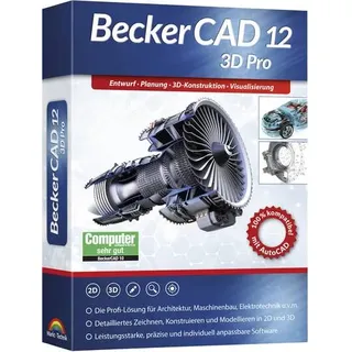 Markt & Technik 80862 BeckerCAD 12 3D PRO Vollversion, 1 Lizenz Windows CAD-Software