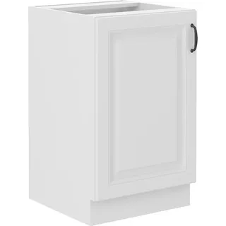 Waschbeckenunterschrank SOPHIA – Breite 50 cm, Weiß - Weiß