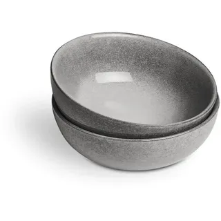 Springlane Müslischale Misty Cliff 2er-Set, Steingut, Grau