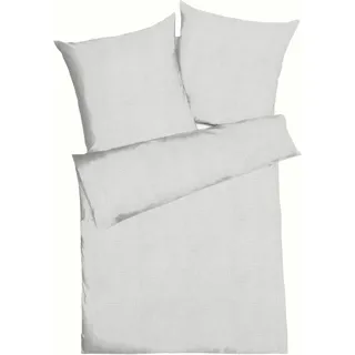KAEPPEL Uni Unifarben Silber 155 x 220 cm + 2 x 80 x 80 cm