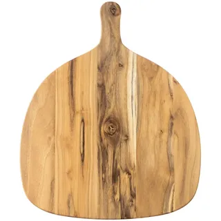 Servierplatte , Teakfarben , Holz , Teakholz , 37.8x1.5x46 cm , Fsc , Geschirr, Tischkultur & Serviergeschirr, Servierplatten