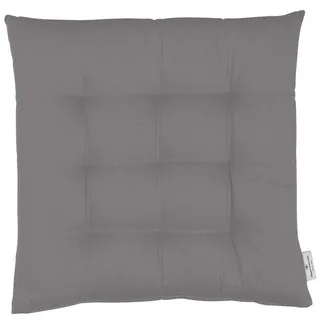 Tom Tailor Sitzkissen MIT 9 Punkt-Steppung Dove , Grau , Textil , 40x5x40 cm , Oeko-Tex® Standard 100 , Heimtextilien, Wohntextilien, Sitzkissen