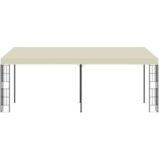 vidaXL Wand-Pavillon 3x6 m Creme Stoff - Creme