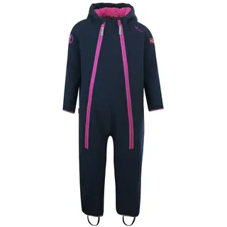 Trollkids Nordkapp Overall - Navy / Magenta - 80 cm