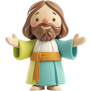 VOYANTE Holz Deko Figur Jesus, 2D-Flache Jesus Figuren Deko für Zuhause, Einzigartiges Skulptur Deko für Wohnzimmer, Flur, Zuhause, Büro, Tisch, Eingangsbereich, Geschenk Zum Geburtstag Weihnachten