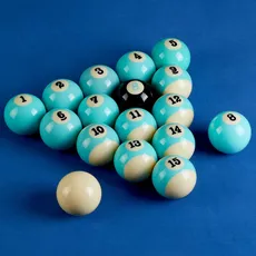 YINIUREN Billardkugeln Poolkugeln 2-1/4 Zoll aus Premium Polyesterharz Poolkugeln Billardset Ersetzen Sie die schwarzen 8 Kugeln in Zwei Arten von Poolkugel-Sets (Art Stil)