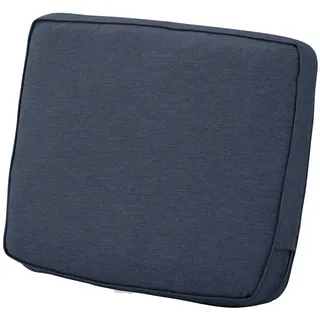 Classic Accessories Montlake FadeSafe Wasserabweisendes Sitzkissen für den Außenbereich, 53,3 x 55,9 x 10,2 cm, Indigoblau meliert, Outdoor-Stuhlkissen, Terrassenkissen