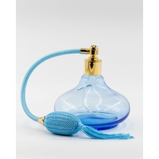 Parfümsprüher aus Bohemia-Glas transparent - niedrig - Made in Italy - Vintage - 69302