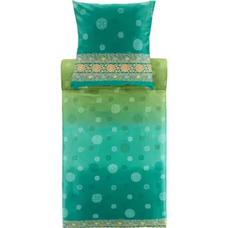 Bassetti Satin-Bettwäsche-Garnitur PALLAVICINO Farbe V1 MINT Größe 135x200+80x80