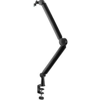 NanoRS Mikrofonstativ mit Halterung 3/8" und 5/8" | Höhenverstellbar bis 84,7 cm | 360° drehbar | Integriertes Kabelmanagement | Tisch- und Kabeldurchlassbefestigung | Belastbarkeit bis 1 kg | RS421