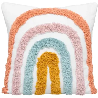 Atmosphera - Kinderkissen Arc-en-ciel Baumwolle - 40x40 cm - Mehrfarbig