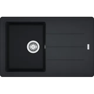 Franke BFG 611 rechts Einbauspüle onyx Drehknopfventil 780 x 500 mm