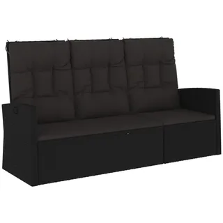 vidaXL Gartenbank 173 x 95 x 62 cm Schwarz