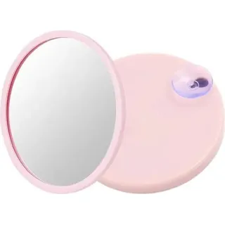 Kompakter Vergrößerungsspiegel (30x) – Ideal für Make-up und Körperpflege – 1 Stück – Weiß - Rosa