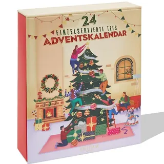 VAHDAM, Tee Adventskalender 2025 | 24 Teebeutel | Tee Weihnachten Geschenkset | Adventskalender 2025 Geschenk Für Frauen & Männer