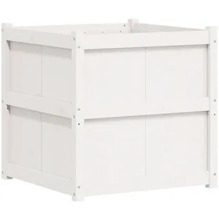 vidaXL Pflanzkübel 70 x 70 x 70 cm Weiß