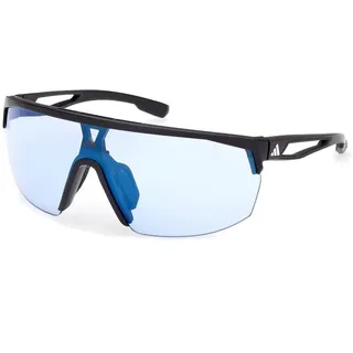 adidas SP0099 Matte Black/Black/Blue Mirror