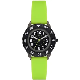 Cool Time CT-0025-PQ Gehäusebreite 0 mm Silikongehäuse Grün Silikonarmband Schwarz
