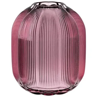 Villeroy & Boch – Fleur Gifts Vase, Höhe: ca. 19 cm, Lila, Florale Glasvase für mittlere Blumensträuße, Hochwertiges Glas