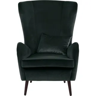 Home Affaire Ohrensessel Sallito Samtcord 76 x 109 x 85 cm Grün