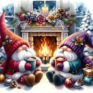 TOSTOG 5D Weihnachten Diamond Painting für Erwachsene,Christmas Zwerg Diamant Painting Kits Bilder,Diamant Malerei DIY Diamond Painting Bilder Set 30x30cm für Wanddekor