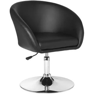 AMSTYLE Besuchersessel schwarz